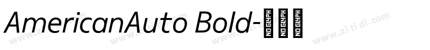 AmericanAuto Bold字体转换